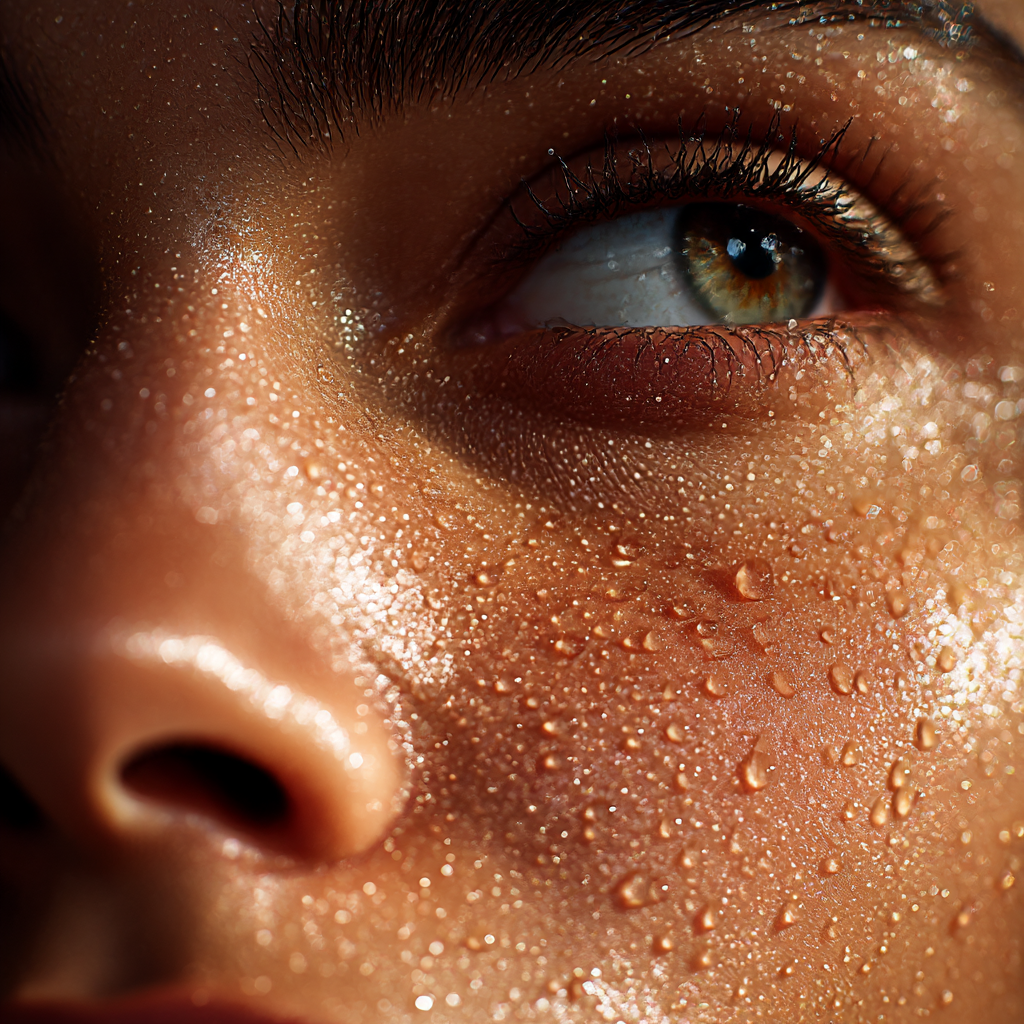 Tiszta, ragyogó arcbőr közelről – a moringa antibakteriális hatásának eredménye