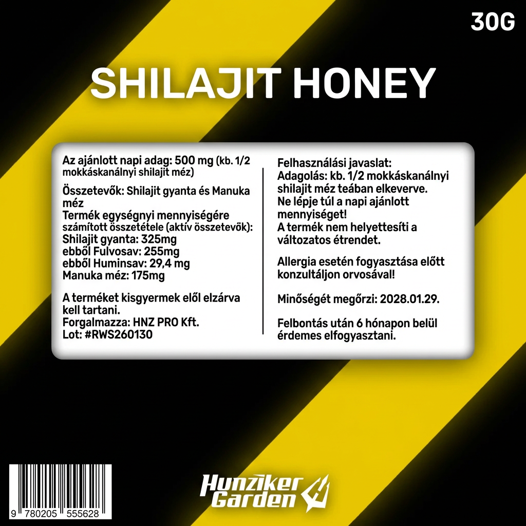 Hunziker Garden prémium minőségű Mumijo (Shilajit) keverék