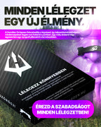 HunzikerGarden orrtapasz csomagolás lila-fekete kreatívon, a könnyebb légzés és a szabadabb mindennapok üzenetével.