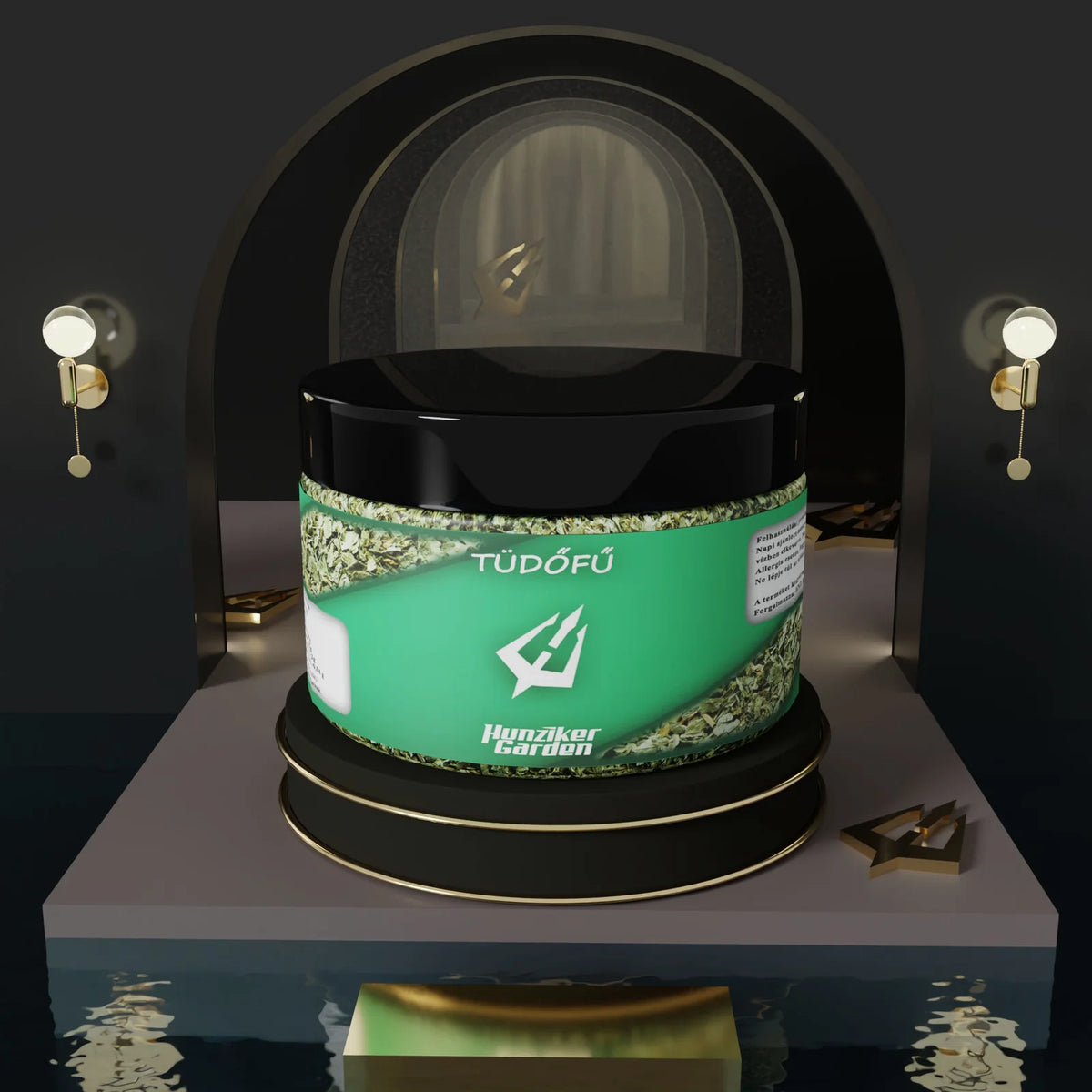 Tüdőfű szálas tea HunzikerGarden tégelyben, 30 g
